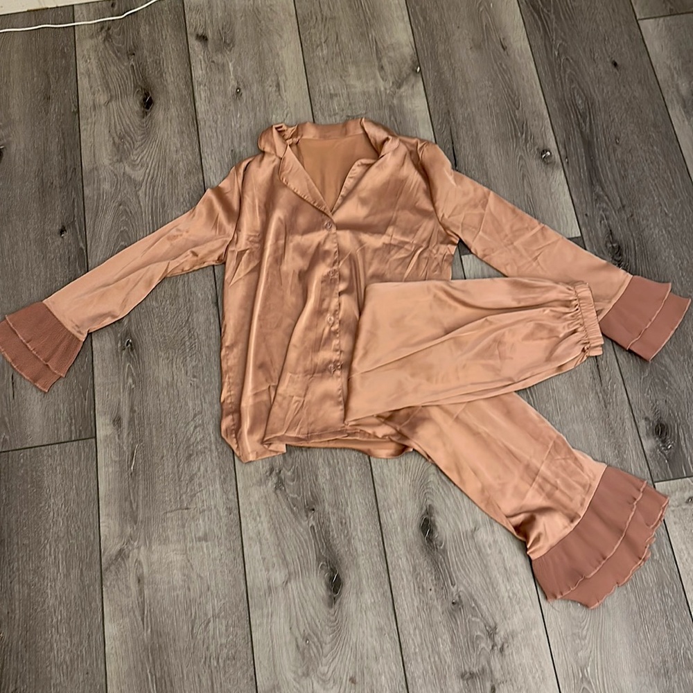 Shein pj’s xs dust pink